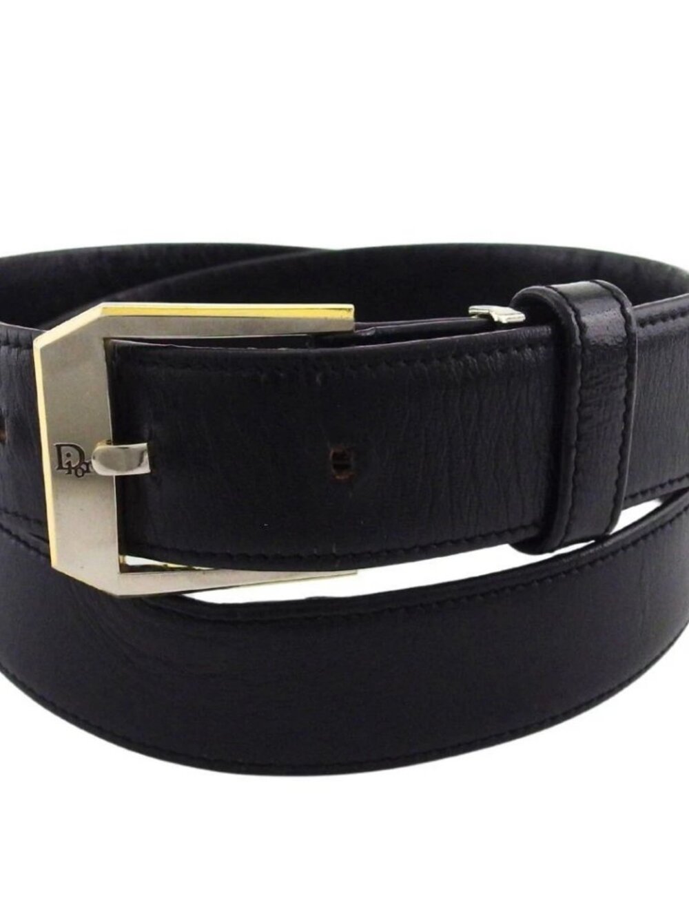 Dior belt Black x silver Women Authentic secondhand
